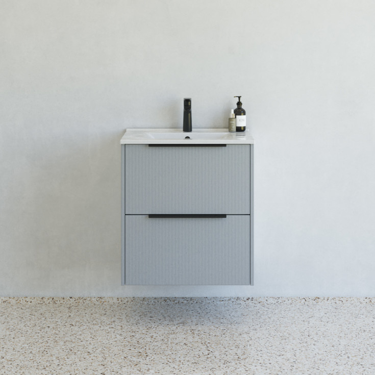 Dansani Mido+ Classic möbelpaket, 61x44 cm, randig matt ljusblÄ