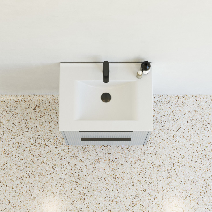 Dansani Mido+ Classic möbelpaket, 61x44 cm, randig matt ljusblÄ