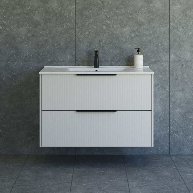 Dansani Mido+ Classic möbelpaket, 101x45,5 cm, randig matt beige