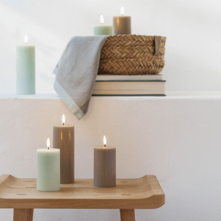 Uyuni LED kubbelys, batteri, beige