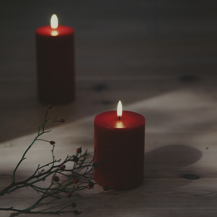 Uyuni LED kubbelys, batteri, rød