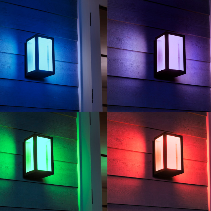 Philips Hue Impress udendørs væglampe, smal