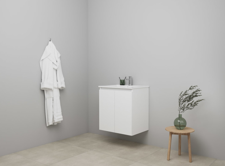 Sanibell Online möbelpaket, omonterad, 61x46 cm, vit högglans