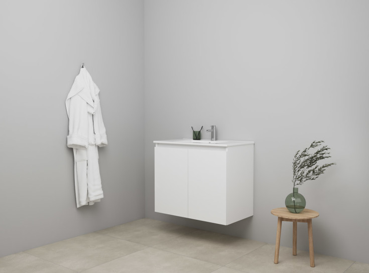 Sanibell Online möbelpaket, omonterad, 81x46 cm, vit högglans