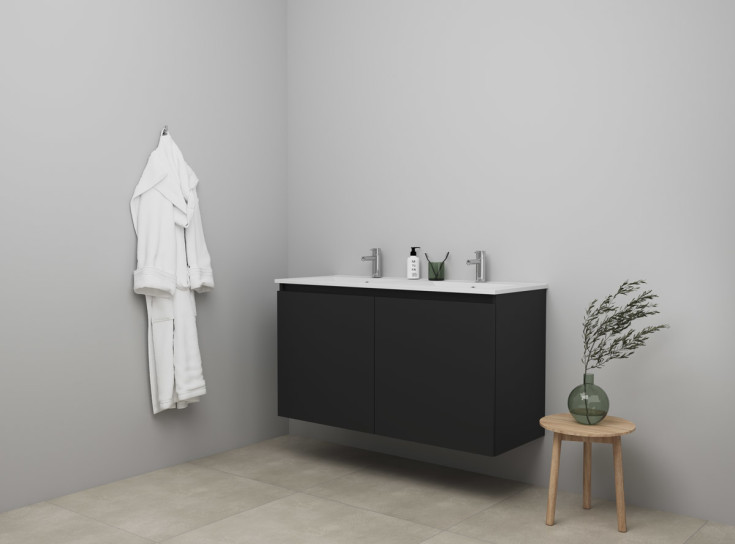 Sanibell Online möbelpaket, omonterad, 121x46 cm, matt svart