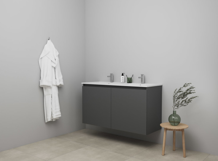 Sanibell Online möbelpaket, omonterad, 121x46 cm, matt antracit