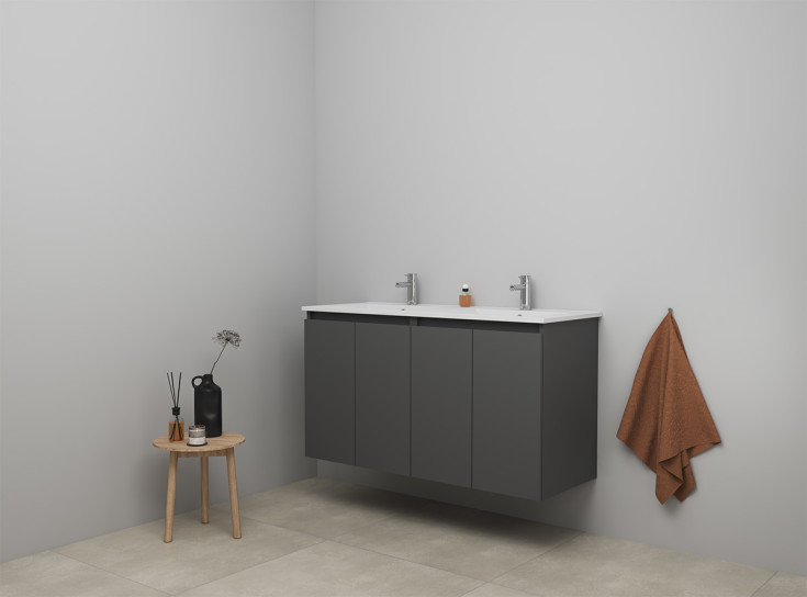 Sanibell Online möbelpaket, omonterad, 121x46 cm, matt antracit