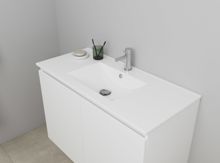 Sanibell Online möbelpaket, 101x46 cm, matt vit