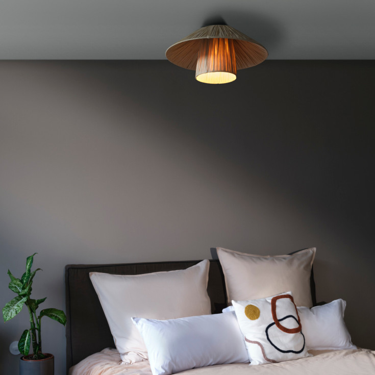 Ledvance Decor Bamboo Paper Hut taklampa 400mm 1xE27 brun