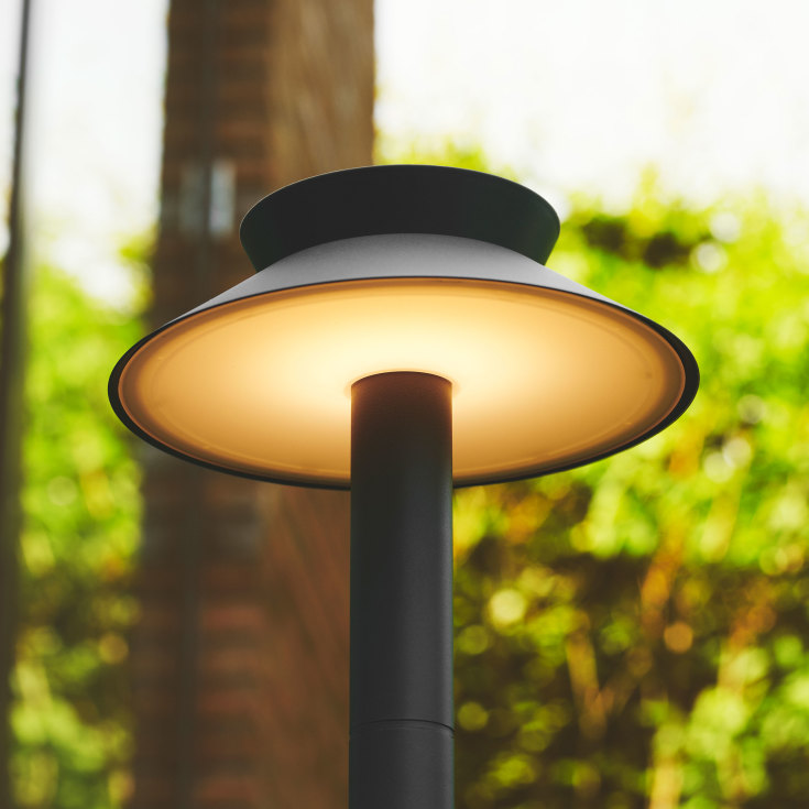 Nordlux Justina trädgårdslampa solcell, antracit