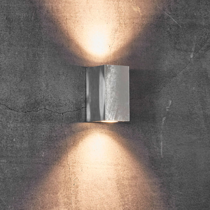 Nordlux Canto Maxi Kubi 2 utelys vegg, galvanisert stål