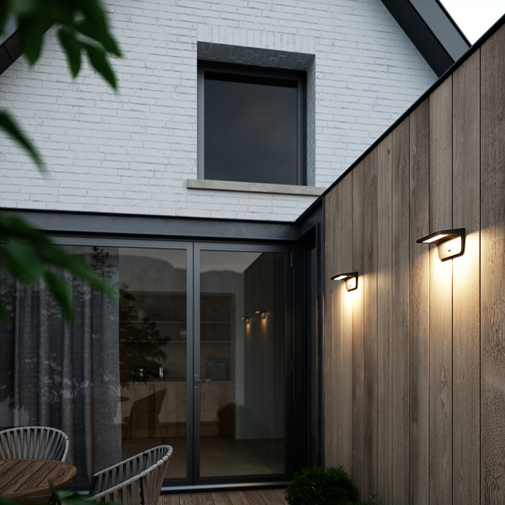 Nordlux Agena solcelle utelys vegg