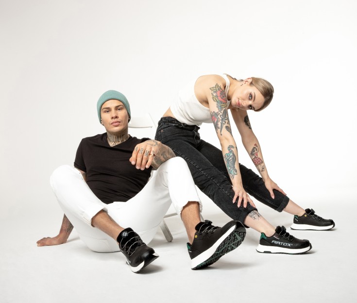 Airtox FL44 sikkerhedssko S3, sort, str. 35