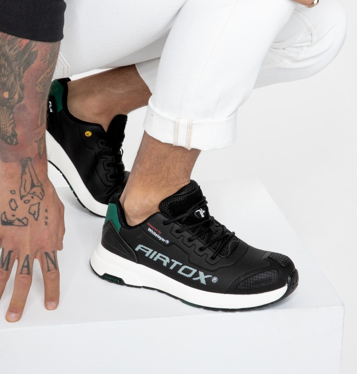 AIRTOX skyddsskor FL4 skosnöre, S3, stl 45