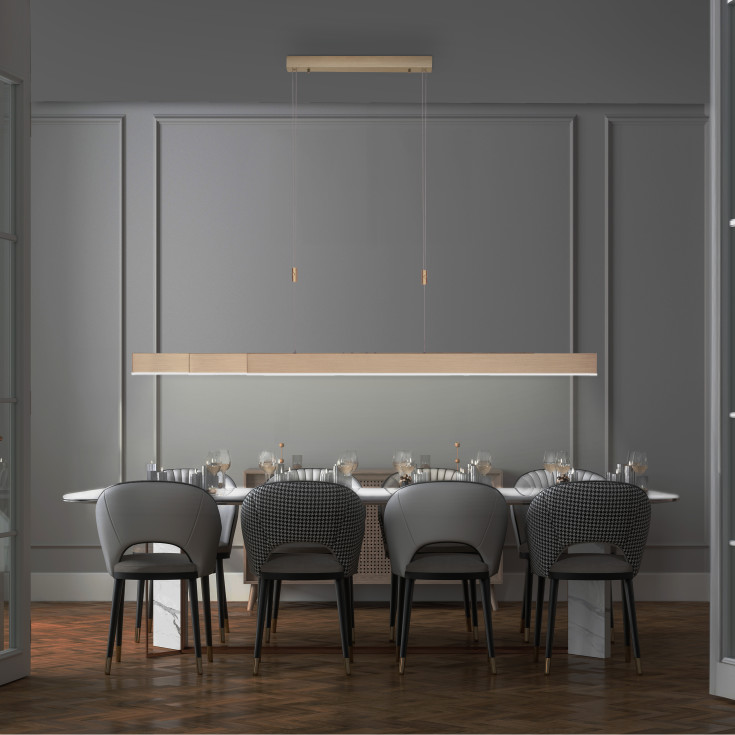 Pure-Moto langbordspendel m. automatisk udtræk & hejs, messing