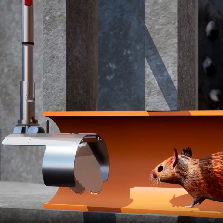 Nordisk Innovation TX11 Lock mini rottesperre, for utløpsrør i betong og PVC, Ø100/110 mm