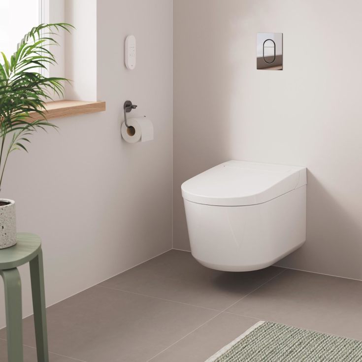 Grohe Sensia Basic douchetoilet, uden skyllekant, antibakteriel, hvid