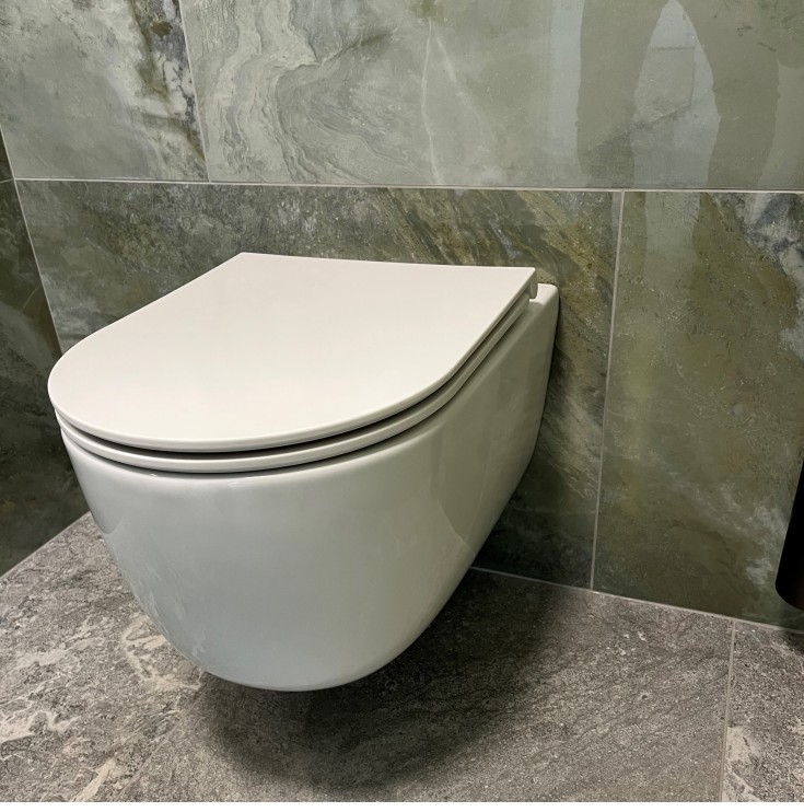 Cassøe Silent toalettsits, soft close, snabbfäste, vit