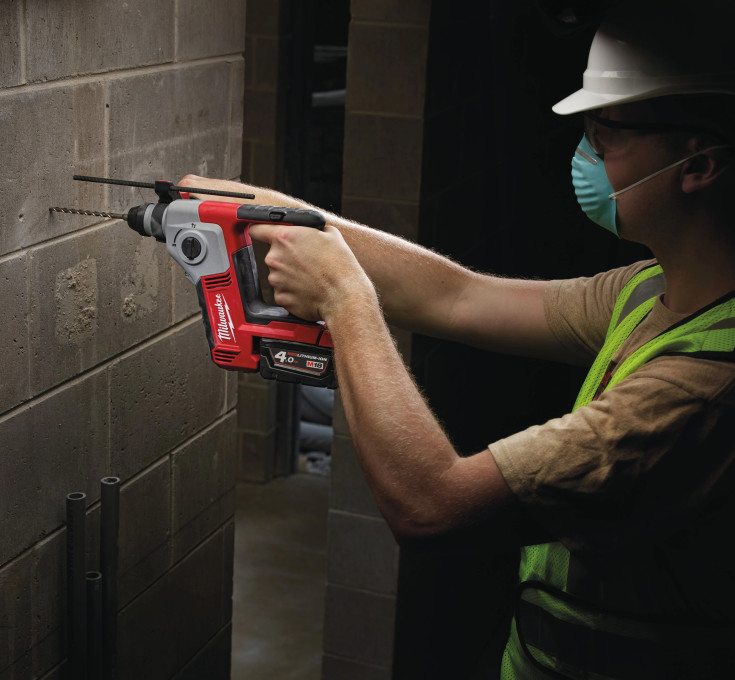 Milwaukee M18 BH-0 kompakt SDS+ borhammer, uten batteri