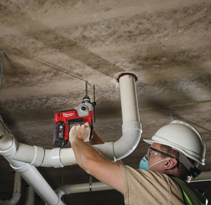 Milwaukee M18 BH-0 kompakt SDS+ borhammer, uten batteri