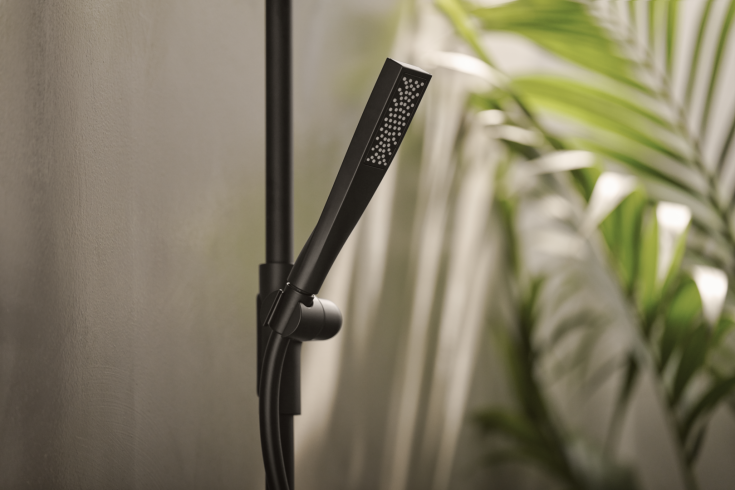 Oras Aurelia dusjsett, vannbesparende, matt sort