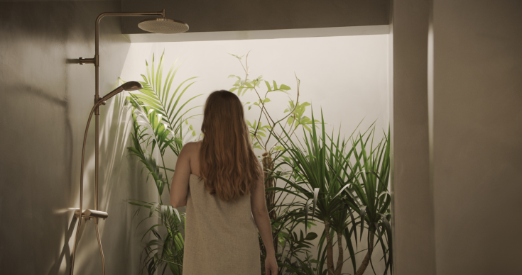 Oras Aurelia dusjsett, vannbesparende, bronse