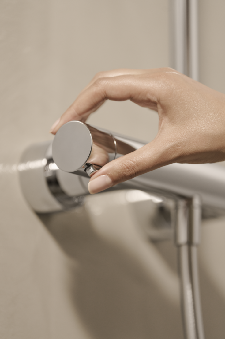 Oras Aurelia dusjbatteri, krom