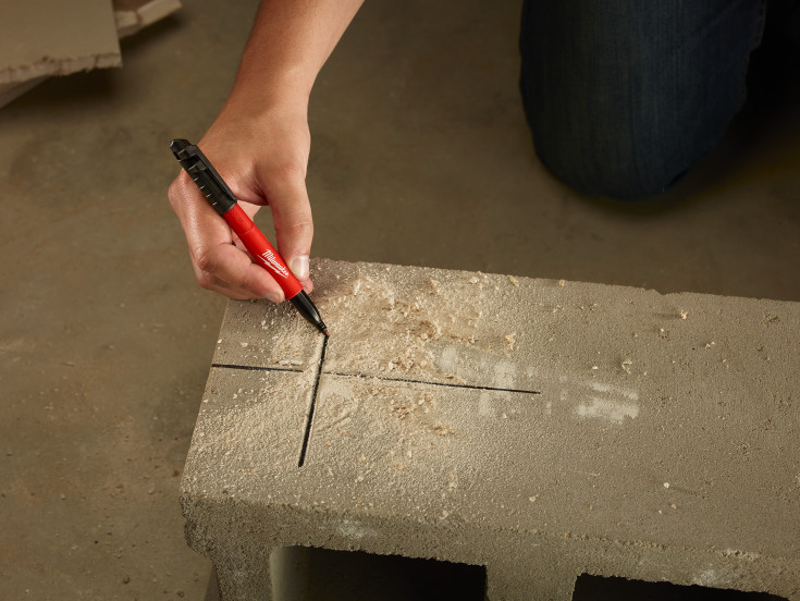 Milwaukee Inkzall tusj, spiss form, svart