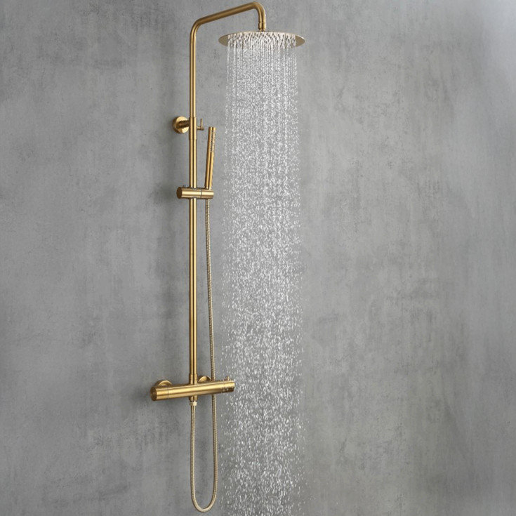 Lavabo Safira dusjsett, messing