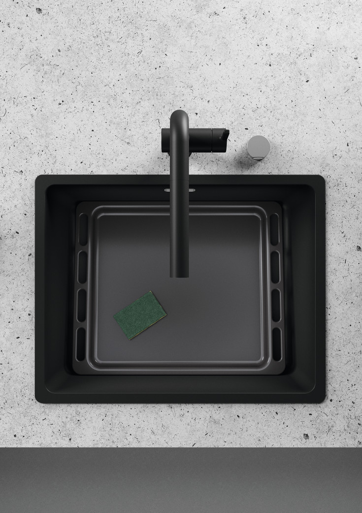 Franke Maris diskbänk, 56x44 cm, svart