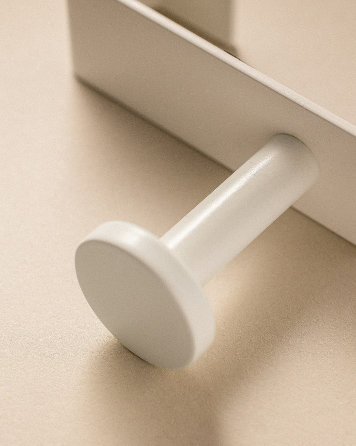 Cosmic Stick håndklædekrog, mat hvid