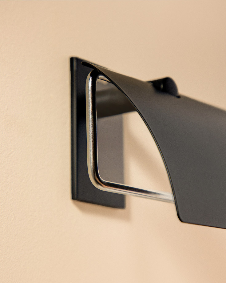 Cosmic Stick toalettrullholder, matt svart