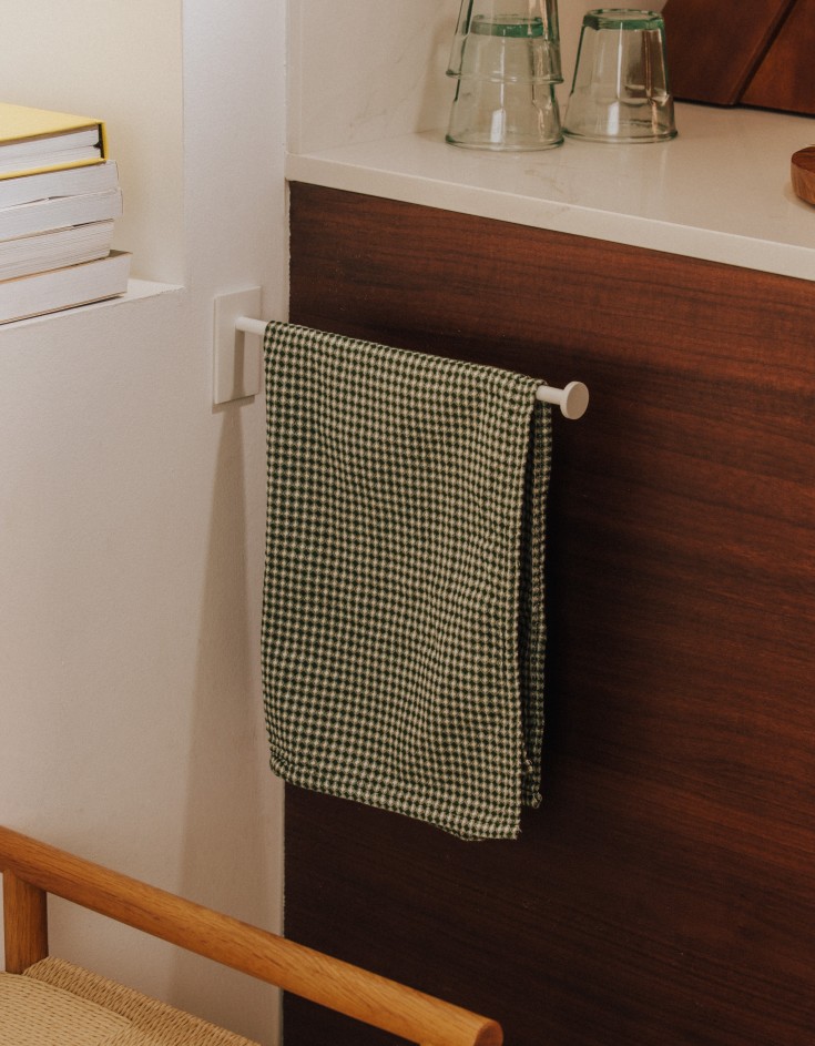 Cosmic Stick håndklædestang, 30,9 cm, mat hvid