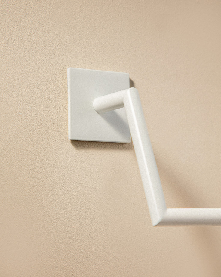 Cosmic Stick handdukstÄng, 25,5 cm, matt vit