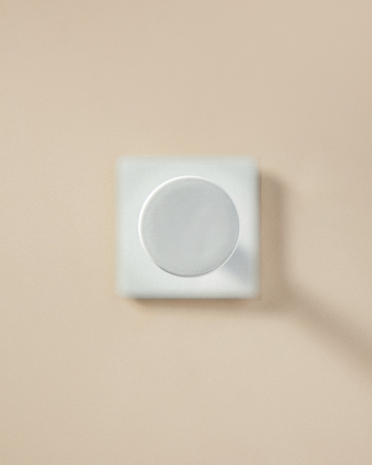 Cosmic Stick toiletrulleholder, mat hvid