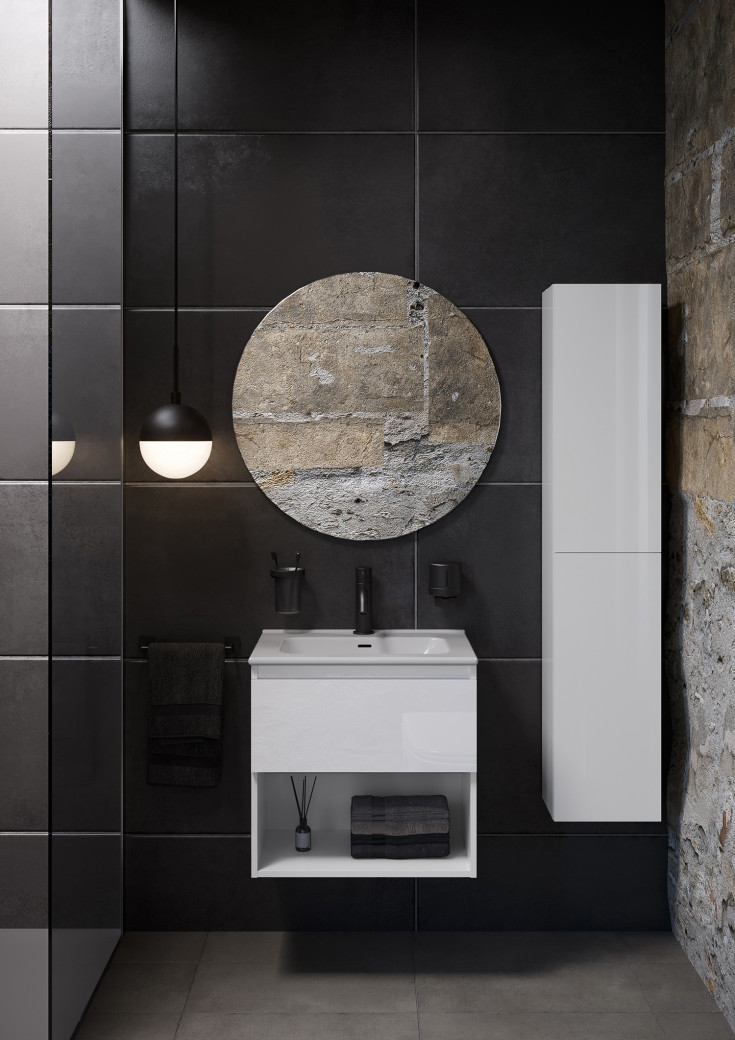 Cosmic B-Best møbelpakke, 60x61,5 cm, hvit høyglans