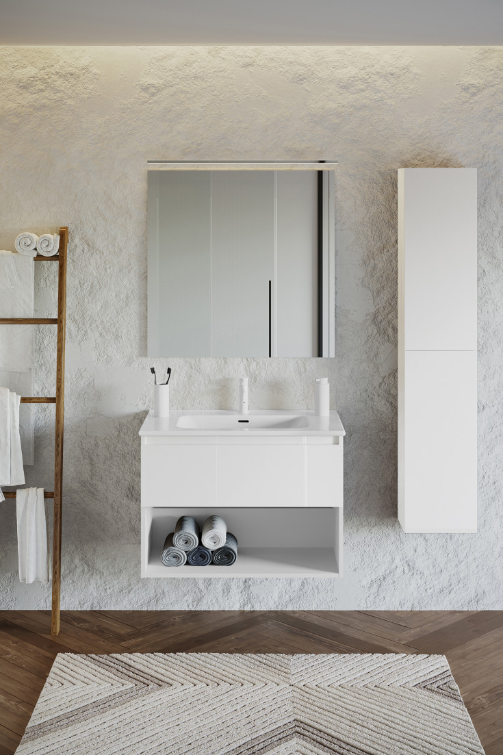 Cosmic B-Best möbelpaket, 80x61,5 cm, vit högglans