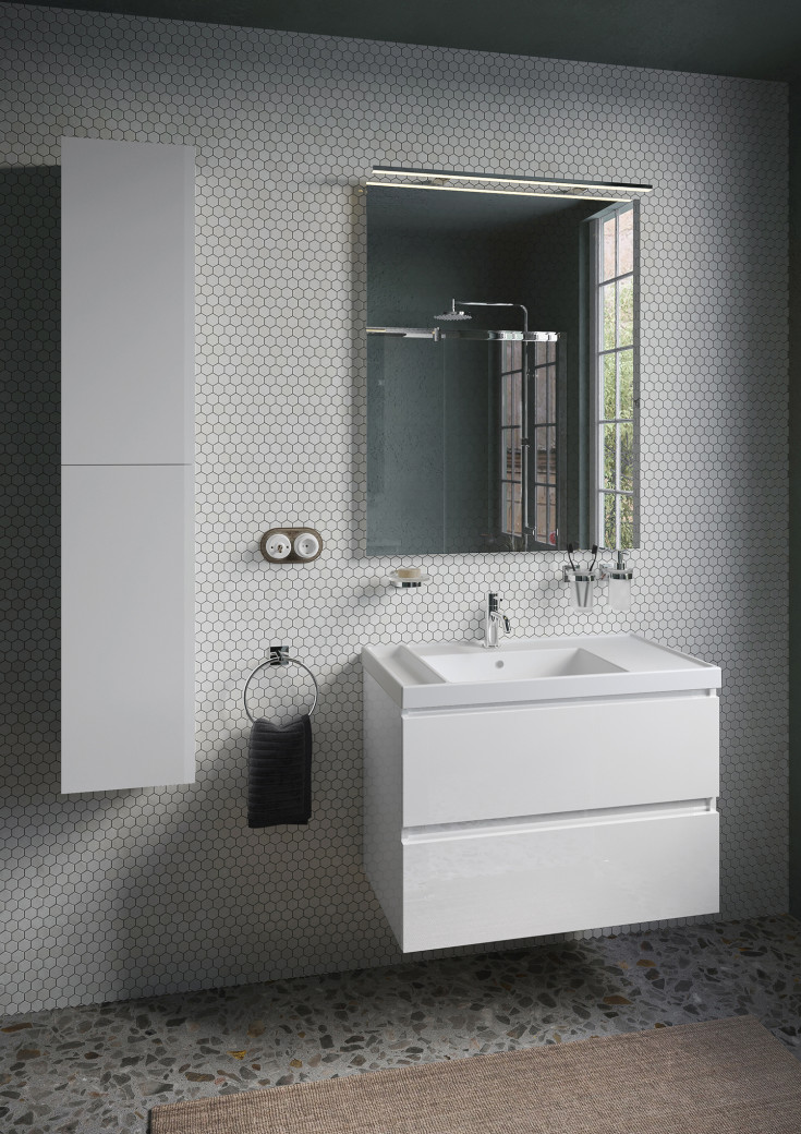 Cosmic B-Best möbelpaket, 80x61,5 cm, vit högglans