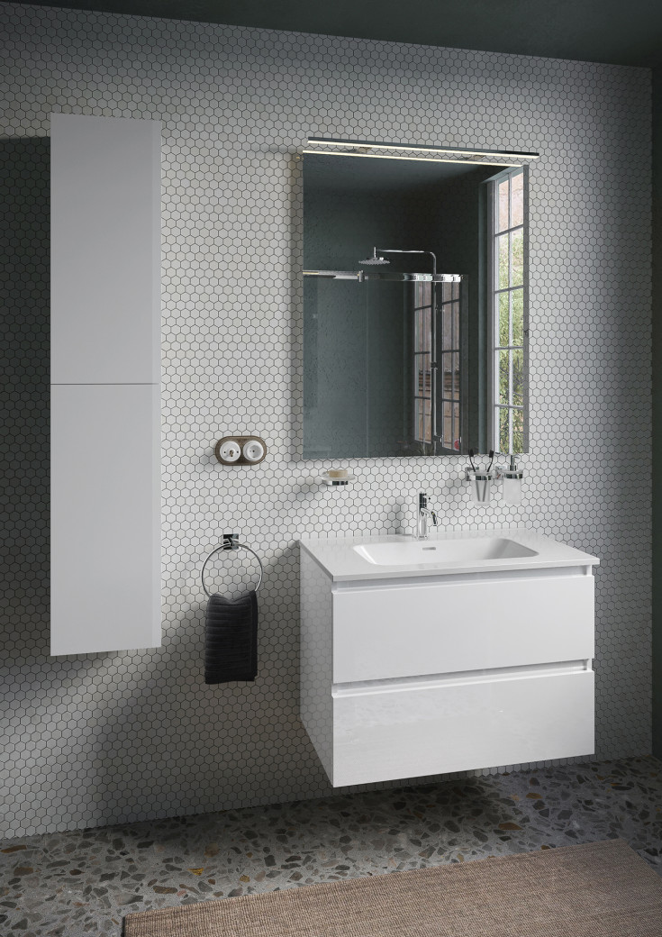 Cosmic B-Best møbelpakke, 80x61,5 cm, hvit høyglans