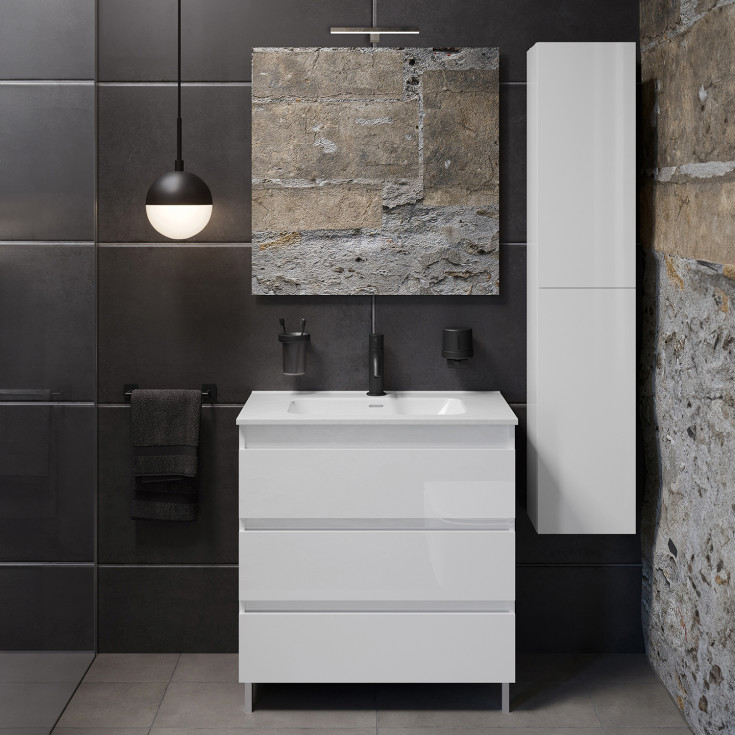 Cosmic B-Best möbelpaket, 80x61,5 cm, vit högglans