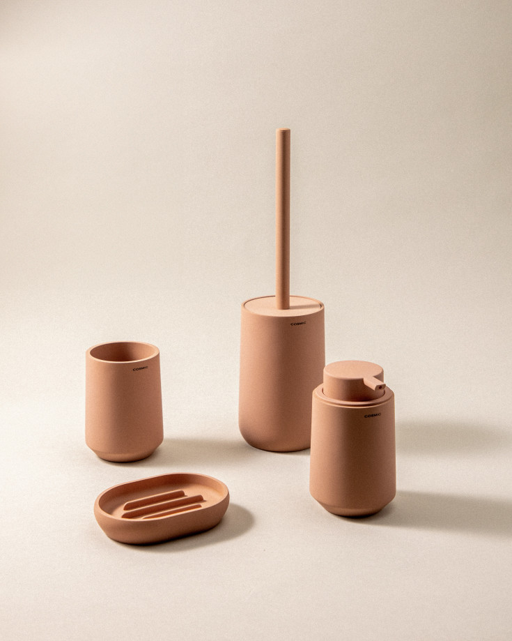 Cosmic Saona såpedispenser, matt rosa