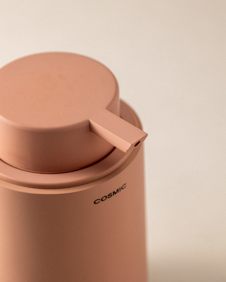 Cosmic Saona sæbedispenser, mat rosa