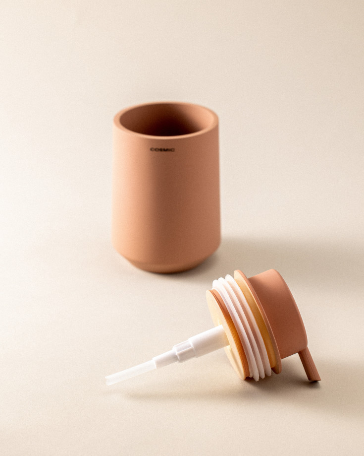 Cosmic Saona såpedispenser, matt rosa