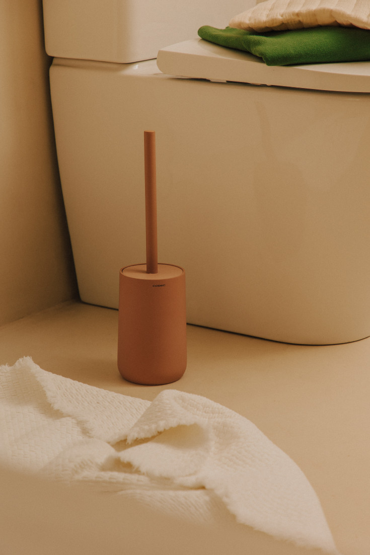 Cosmic Saona toiletbørste, mat rosa