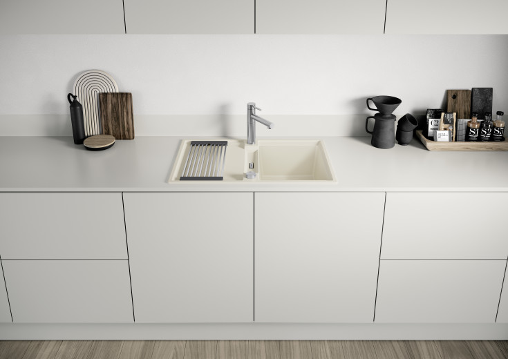 Blanco Alta II köksblandare, stål pvd