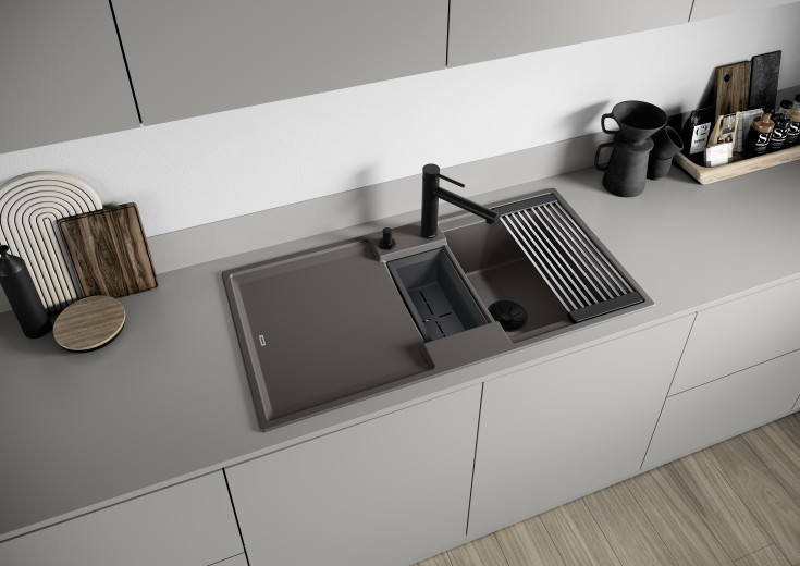 Blanco Alta-S II køkkenarmatur, udtrækstud, mat sort