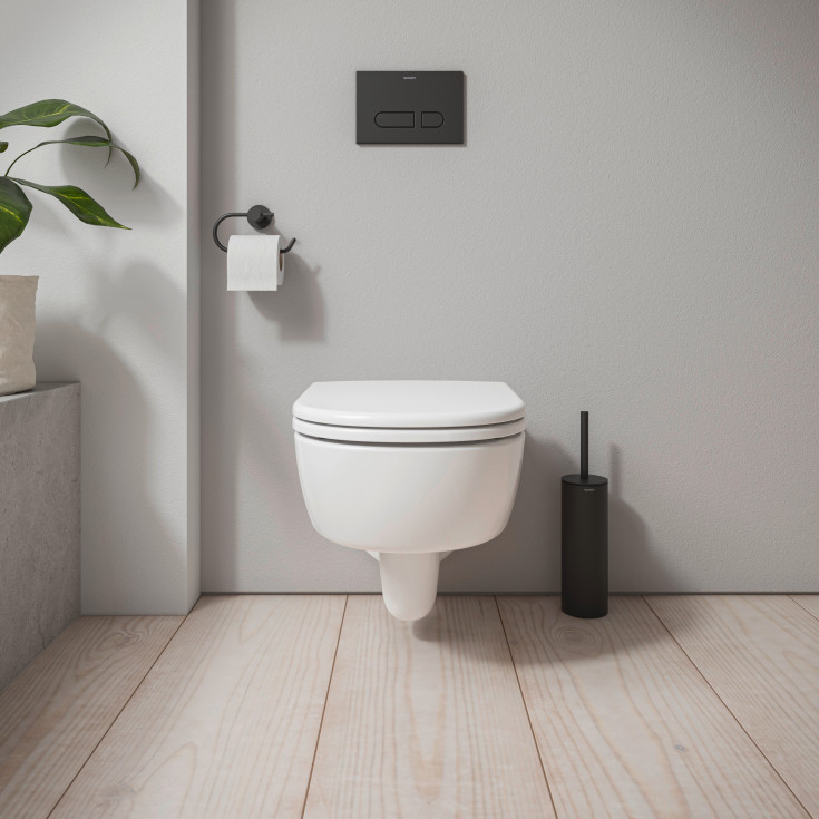 Duravit D-Code væghængt toilet, uden skyllekant, hvid