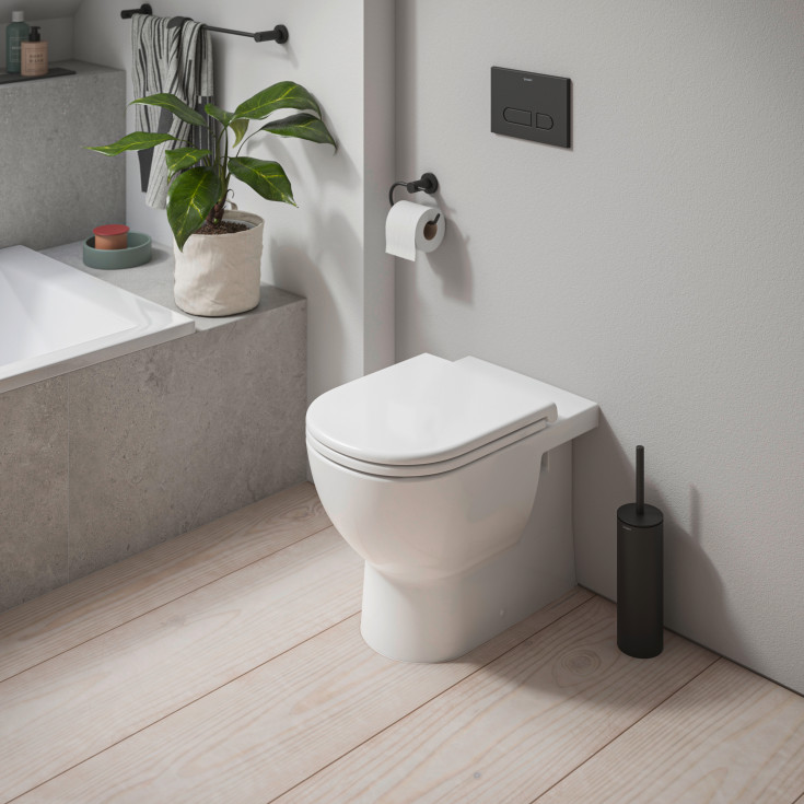 Duravit D-Code toalettsete, soft close, hvit