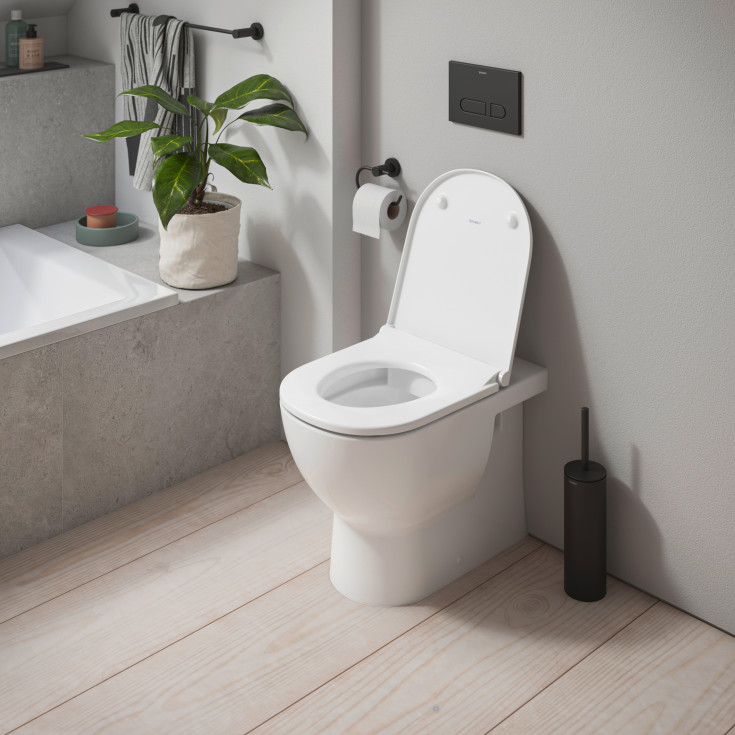 Duravit D-Code toalettsete, soft close, hvit