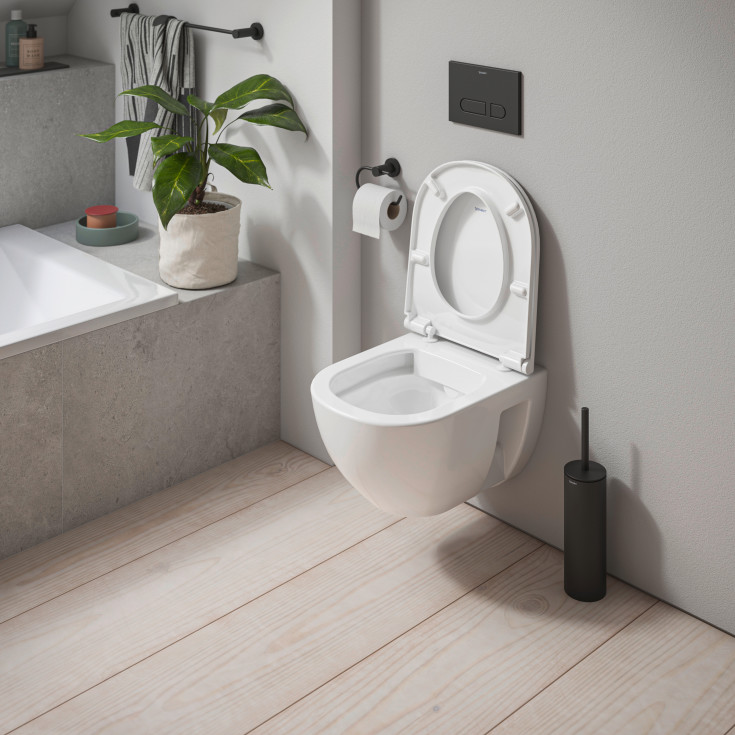Duravit D-Code toalettsete, soft close, avtagbar, hvit